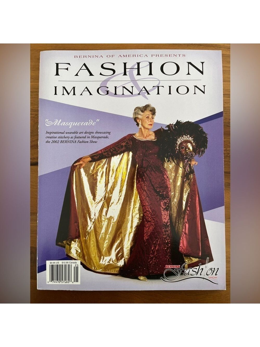 VINTAGE Bernina Fashion Imagination Magazine 2002 Masquerade Fashion Show Sewing